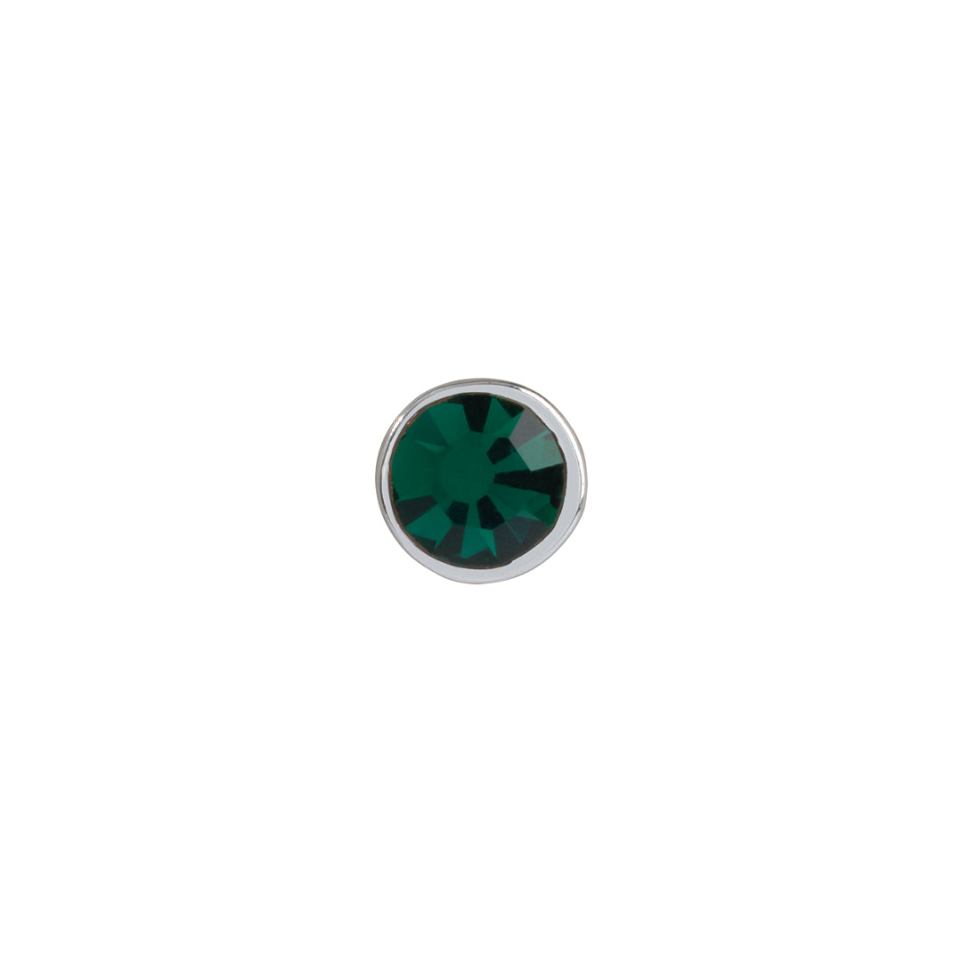 Emerald charm for May birthstone necklaces & bracelets