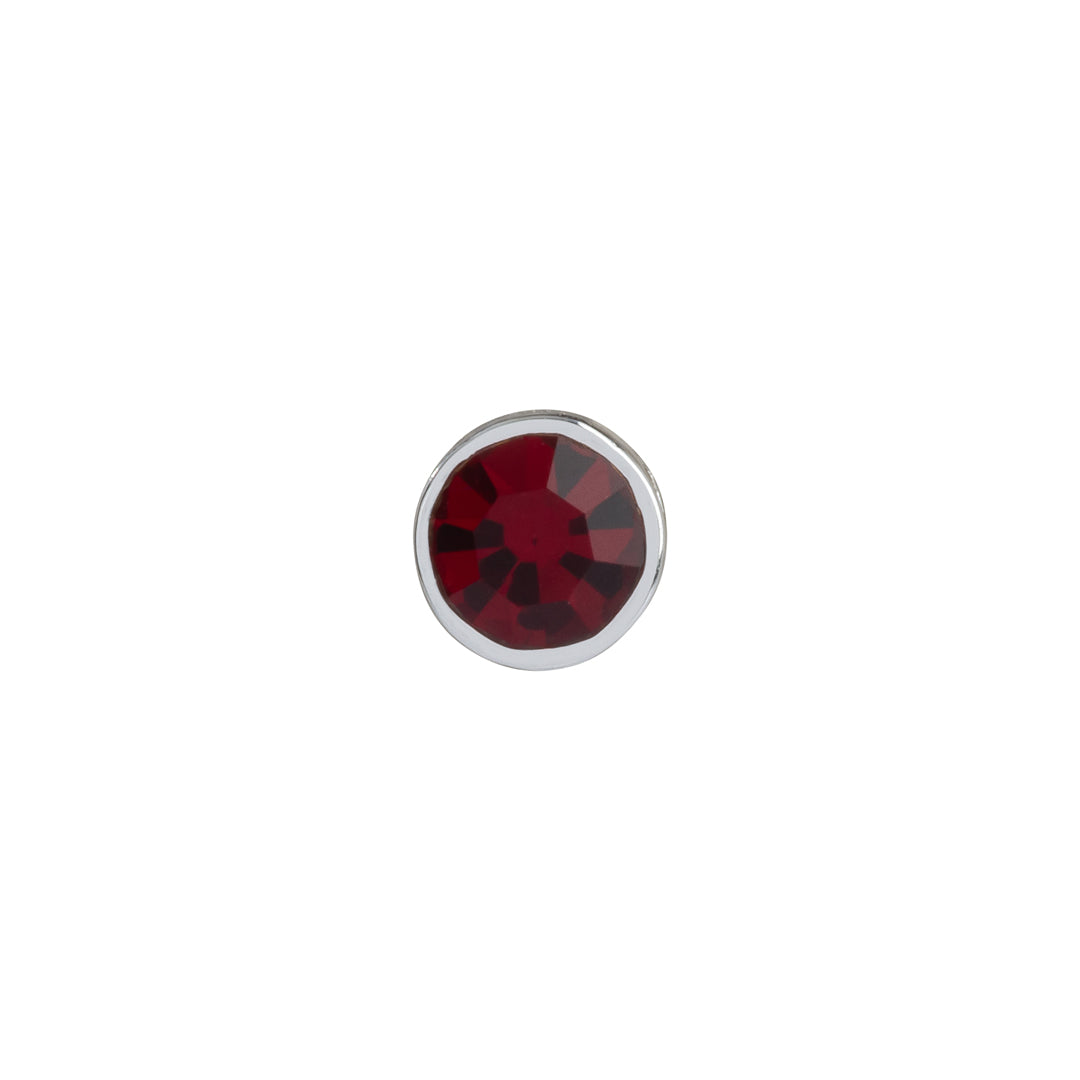Garnet charm for necklaces in January birthstone