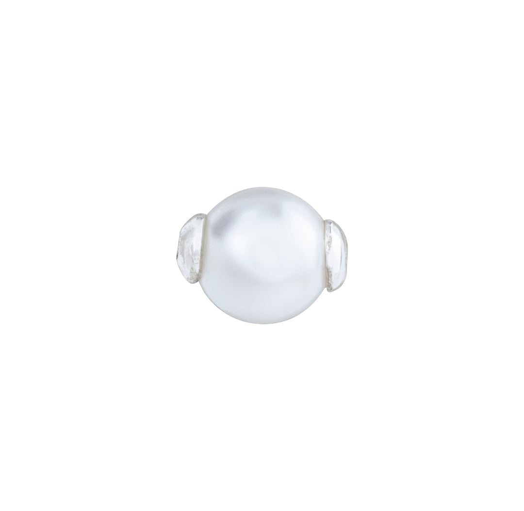 Pearl charm jewelry for dainty necklace slides