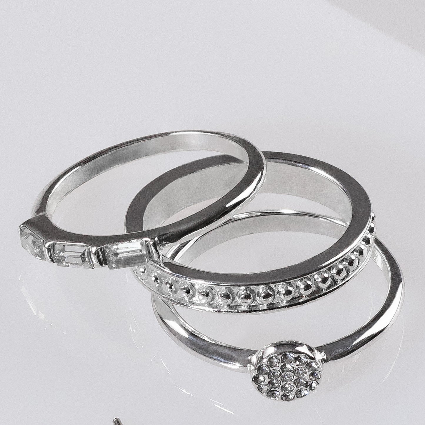 Simple & dainty silver ring stack for jewelry lovers