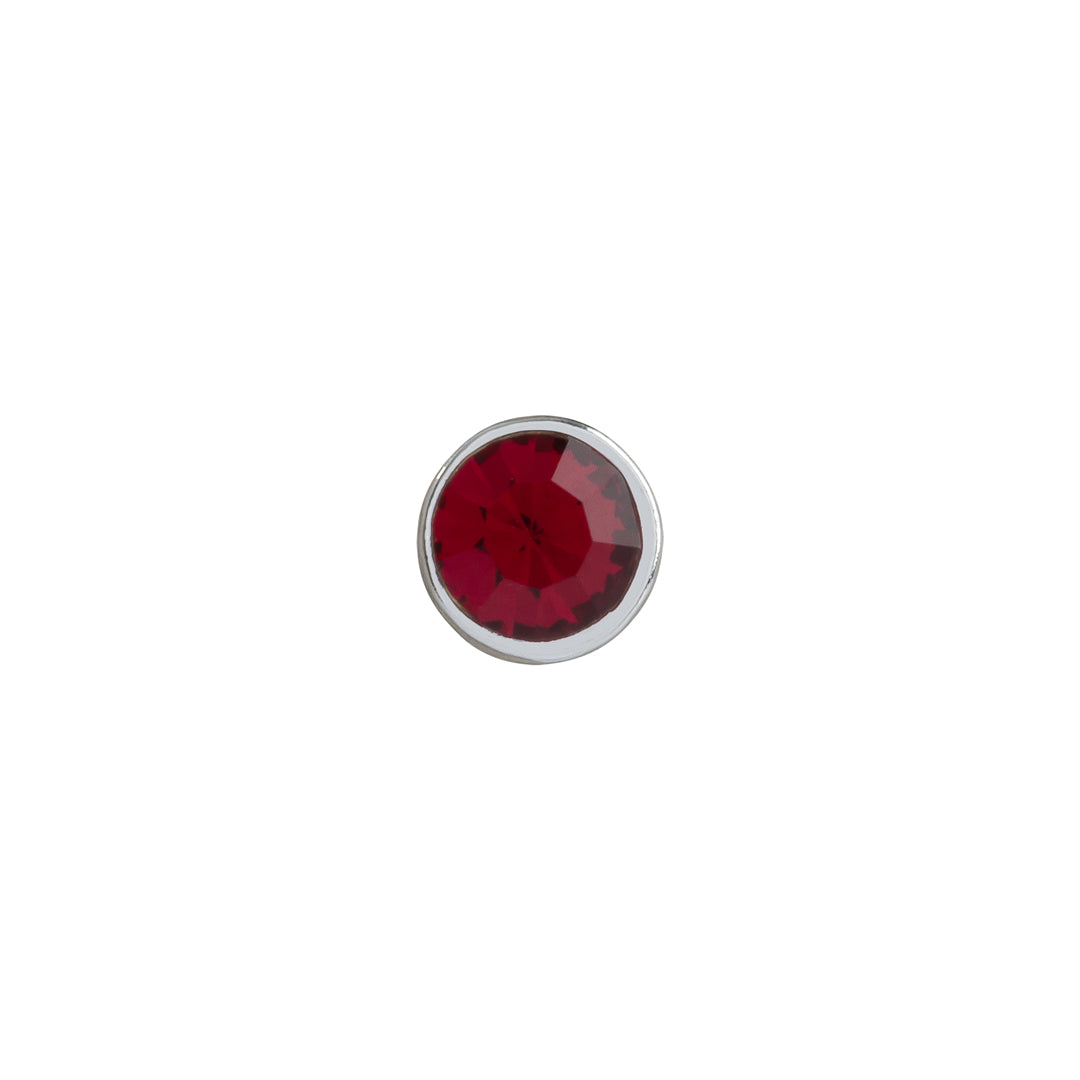 Ruby charm for necklaces in July birthstone jewelry colors