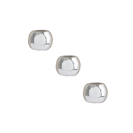 Silver spacer beads for custom necklaces and bracelets