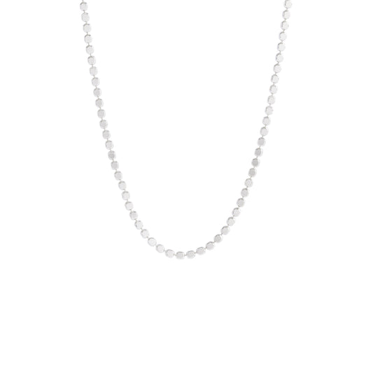 Flat ball chain necklace for layered jewelry