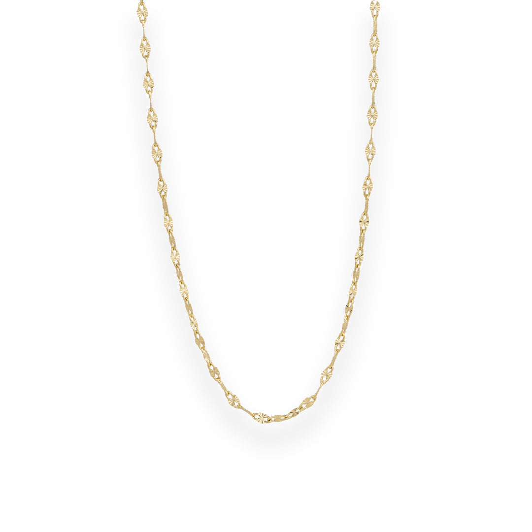 Gold twisted necklace for layered jewelry