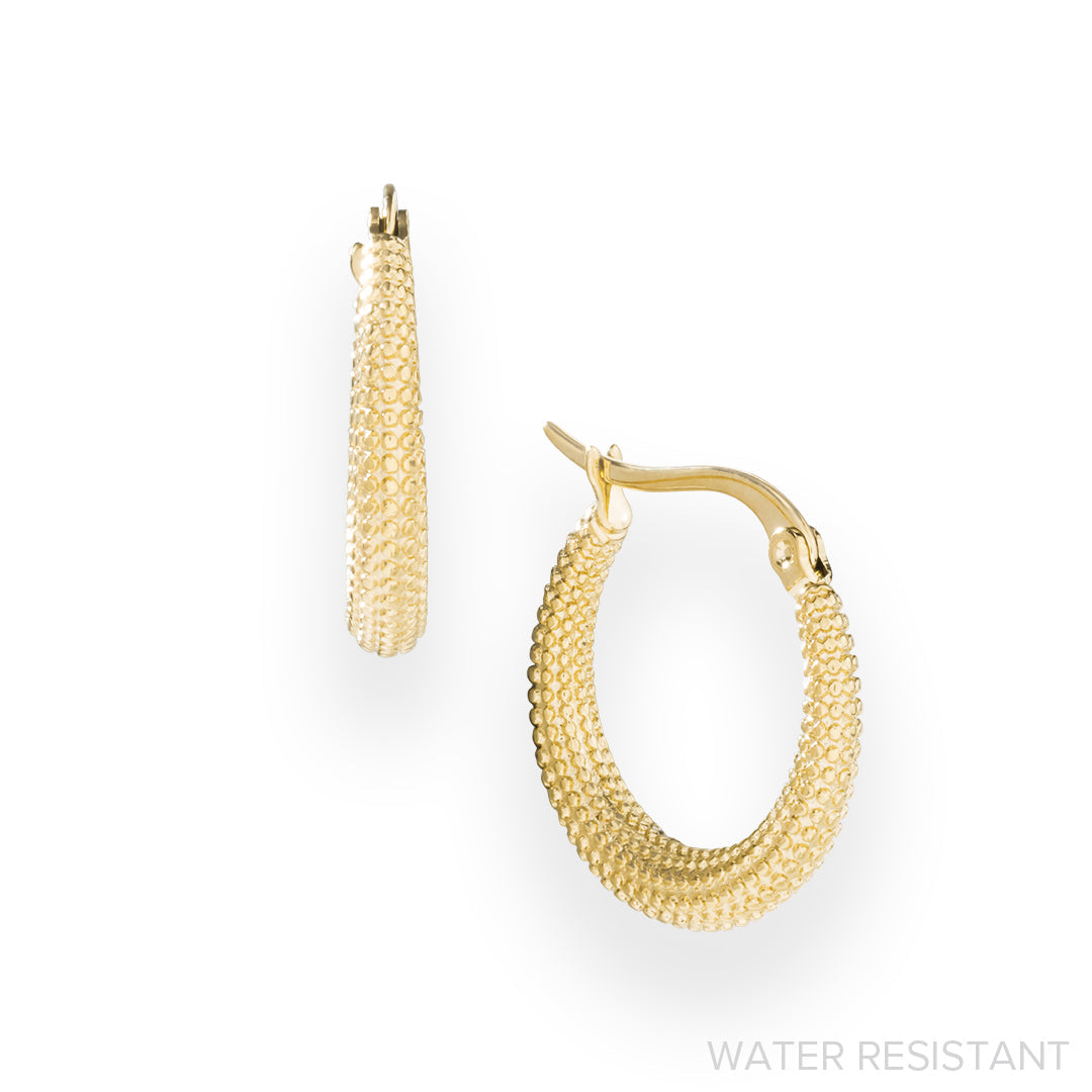 Gold Serpentine Hoops - WR